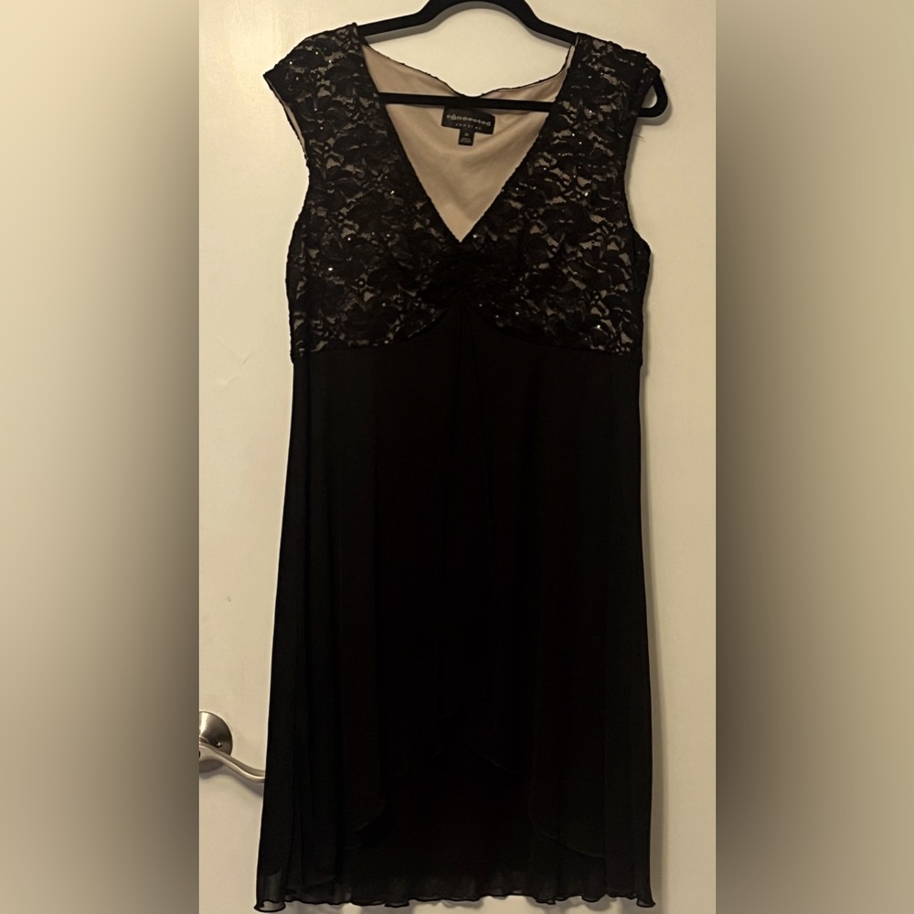 Black cocktail dress.